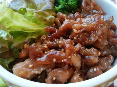 少ない材料ですぐ出来る！豚肉の甘辛仕立て